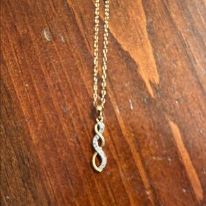 Elegant Gold Infinity Pendant Necklace